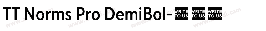 TT Norms Pro DemiBol字体转换